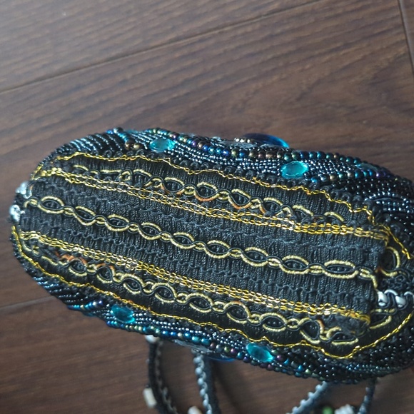 Handmade Beaded & Rhinestone Handbag - Picture 6 of 12